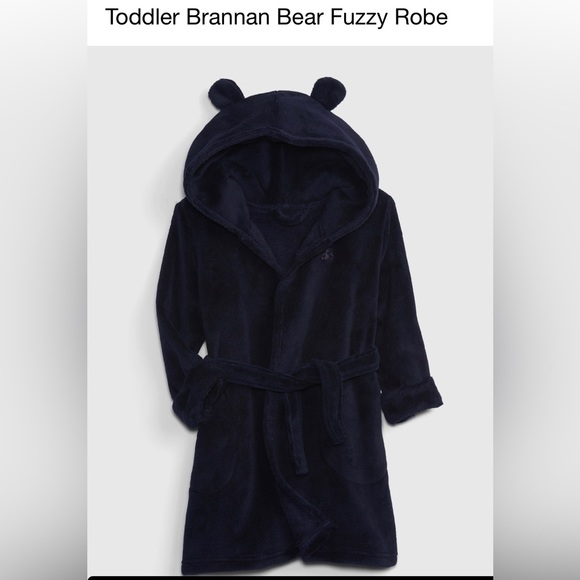 Gap Brannan Bear Fuzzy Robe 3T - Picture 2 of 2